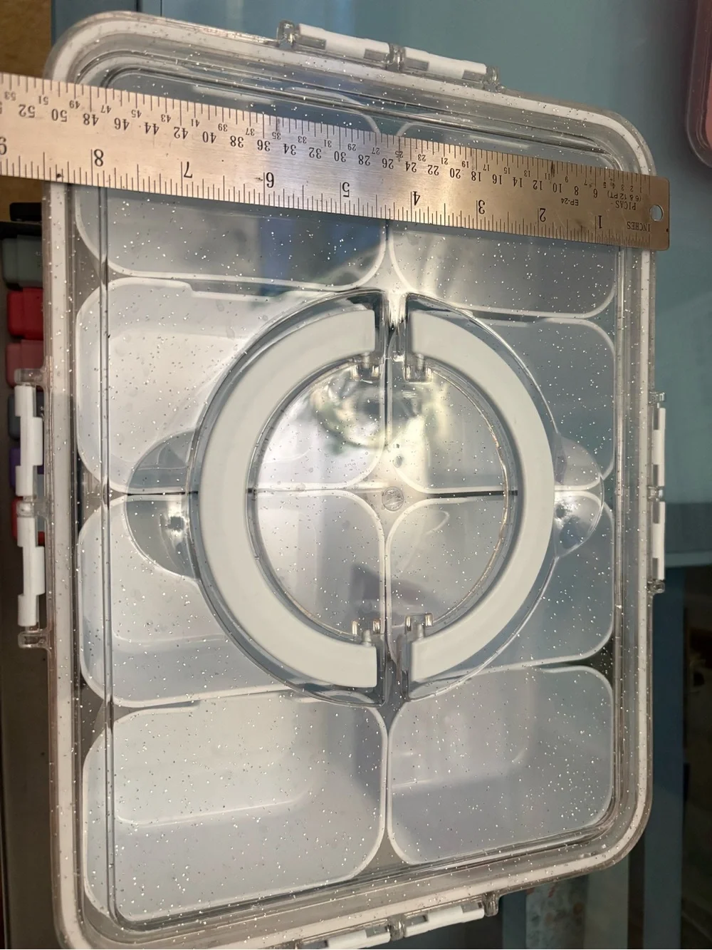 Target Clear/White Plastic Meal Prep Container with Dividers